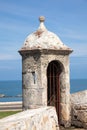 Bartizan of Cartagena's wall Royalty Free Stock Photo