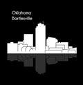 Bartlesville, Oklahoma city silhouette