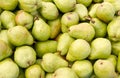 Bartlett pears on display Royalty Free Stock Photo