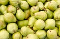 Bartlett pears on display