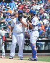 Bartolo Colon and Anthony Recker Royalty Free Stock Photo