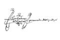 Bartolome de las Casas signature, 16th-century Spanish colonist, landowner, friar, priest, and bishop