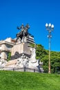 Bartolome Mitre Statue at Mitre Square in Buenos Aires, Argentina It honors former Argentine president Bartolome Mitre Royalty Free Stock Photo