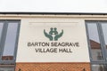 Barton Seagrave, UK - Oct 07, 2018: Day view barton seagrave village hall Royalty Free Stock Photo