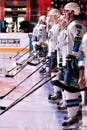 Barys team before the game Royalty Free Stock Photo
