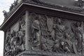 Bas-relief of the Alexander column. architecture Wisdom and Abundance