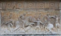 Bas-relief with battle scene in it