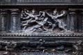 Bas relief. Brihadishwara Temple, Tanjore Royalty Free Stock Photo