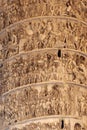 Bas-relief on Column (Rome) Colonna Square Royalty Free Stock Photo