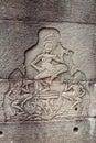 Bas-relief dancing Apsara