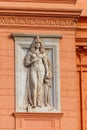 Bas-relief on facade of building of Museum of Egyptian Antiquities in Cairo, Egypt Royalty Free Stock Photo