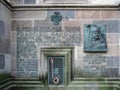 Bas-relief of Francis II Rakoczi on the facade of the Saint Elizabeth Cathedral