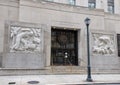 Bas-relief granite sculptures, Robert N.C. Nix, Sr. Federal Building & Post Office Royalty Free Stock Photo