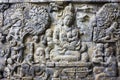 Bas-Relief at Mendut Temple, Indonesia Royalty Free Stock Photo