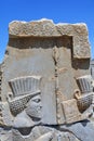 Bas-relief of Persian soldier from Persepolis, Iran Royalty Free Stock Photo