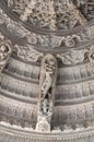 Bas-relief at famous ancient Ranakpur Jain temple in Rajasthan, India Royalty Free Stock Photo