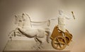 Bas-relief of a Roman Centurion in the baths of Diocletian in Rome Royalty Free Stock Photo