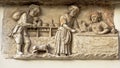 Bas-relief Showing A Medieval Bakery Shop