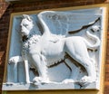 Bas-relief of the Venetian lion Royalty Free Stock Photo