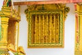 The bas-relief on the wall of the temple in Louangphabang, Laos. Close-up. Royalty Free Stock Photo