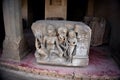 Bas reliefes in Hindu temple. Sri Ranganathaswamy Temple.