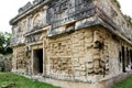 Bas-reliefs decorated wall of `the Nunnery`, details, Chichen-Itza, Yucatan, Mexico Royalty Free Stock Photo