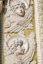 Bas-reliefs on the facade of the Naval Cathedral in Kronstadt