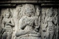 Bas-reliefs of Prambanan temple, Java, Indonesia Royalty Free Stock Photo