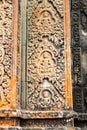 Bas-relif of Phnom Bakheng, one of the ruined temples of ancient Cambodia.