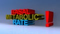 Basal metabolic rate on blue