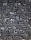 Basalt blocks wall