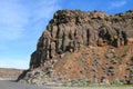 Basalt cliff at Frenchman Coulee rising above historic Highway 10