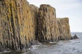 Basalt cliff in Iceland Royalty Free Stock Photo