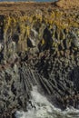 Basalt coastline at Arnarstapi, Iceland. Royalty Free Stock Photo