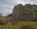 Basalt column pillars lava vulcanic rock formation organ shape w