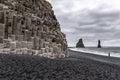 Basalt Column at Reynisfjara Beach, Iceland Royalty Free Stock Photo