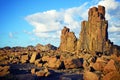Basalt columns at Bombo headland quarry, NSW