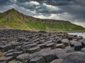 Basalt columns at Giants Causeway on the Antrim Coast, Northern Ireland, UK Royalty Free Stock Photo