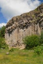 Basalt columns of Racos, Brasov, Romania Royalty Free Stock Photo