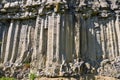 Basalt columns from Racos town in Brasov, Romania Royalty Free Stock Photo