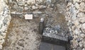 Canaanite Temple Ruins at Tel Hazor in the Upper Galilee in Israel