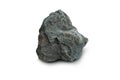 Specimen raw of Basalt stone isolated on white background. Royalty Free Stock Photo