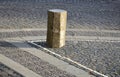 Basalt hexagonal natural column created by the gradual solidification of lava, is used in the city as a safety dividing bollard on