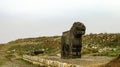 Basalt lion statue, Ruins Ain Dara temple near Aleppo Syria