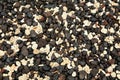Basalt Pebbles forming black sand on Maui, Hawaii Royalty Free Stock Photo