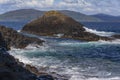 Basalt rock formation - Staffa - Scotland Royalty Free Stock Photo