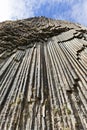 Basalt columns known as Symphony of the Stones, in the Valley of Garni, Armenia. Royalty Free Stock Photo