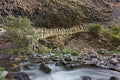 Basalt columns known as Symphony of the Stones, in the Valley of Garni, Armenia. Royalty Free Stock Photo