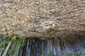 Basalt rock formations, in the town of Garni, Armenia. Royalty Free Stock Photo