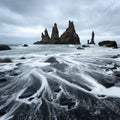 Basalt rock formations `Troll toes`